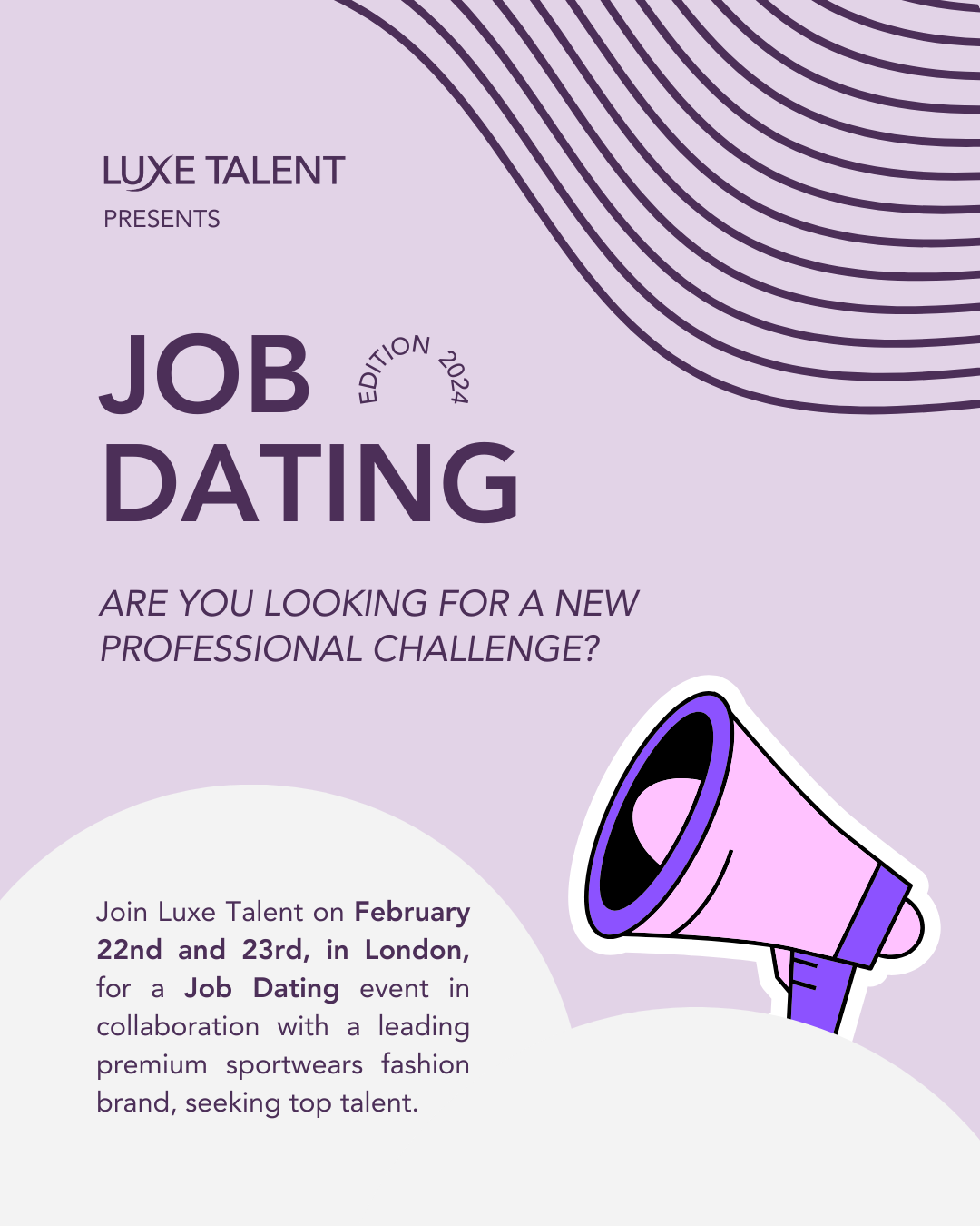 JOB DATING LUXE TALENT LONDON